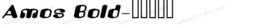 Amos Bold字体转换